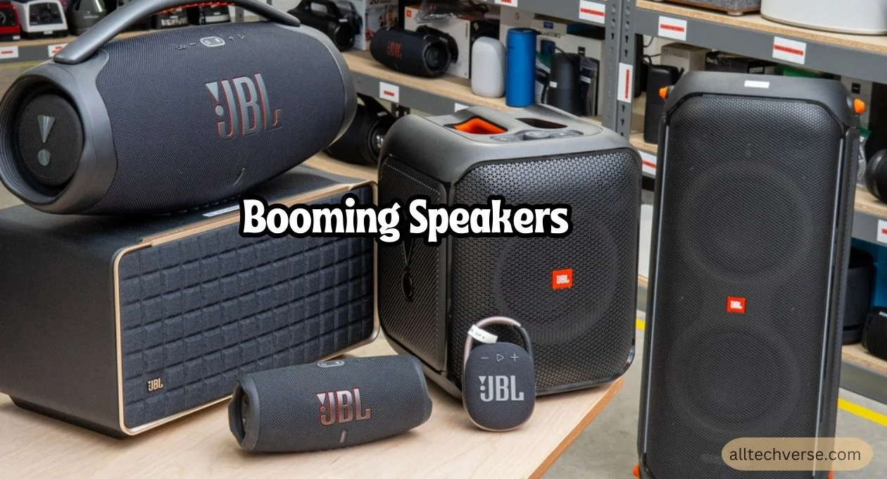 booming speakers